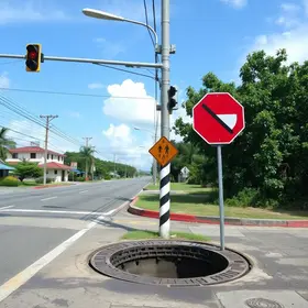 Cruzamento na Zona Sul de Teresina tem trecho interditado por risco de queda em bueiro