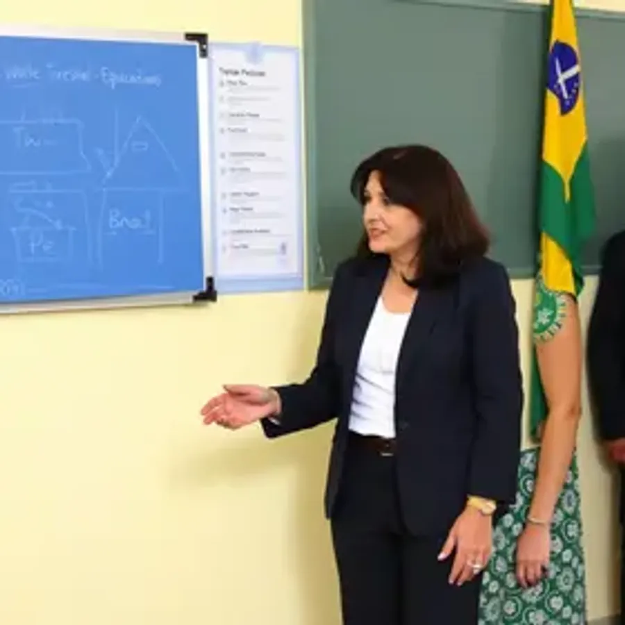 Presidente e Ministro da Educação visitam escola de tempo integral em Teresina (PI)